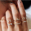 Damen Ring-Set mit funkelnden Elementen und filigranen Designs Shop Nory