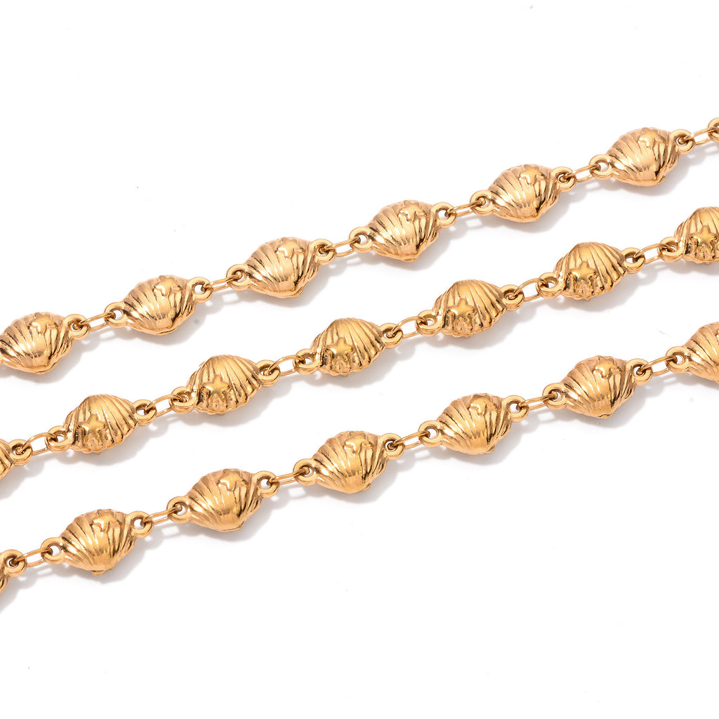 Damen elegante Kette mit filigranem Muster Shop Nory