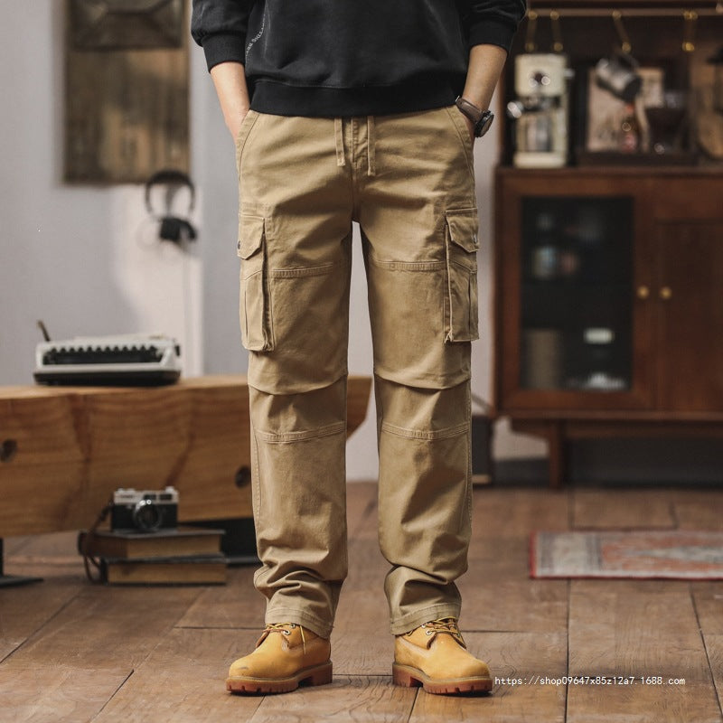 Herren Robuste Relaxed-Fit Cargohose mit verstärkten Knien und Mehrfach-Taschen Shop Nory