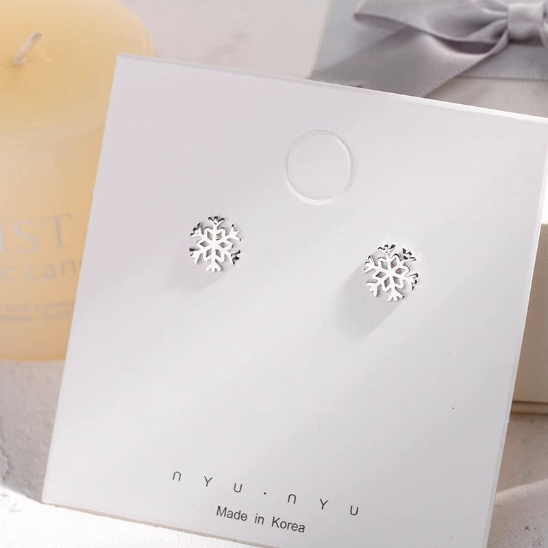 Damen Ohrringe im modernen Schneeflocken-Design Shop Nory