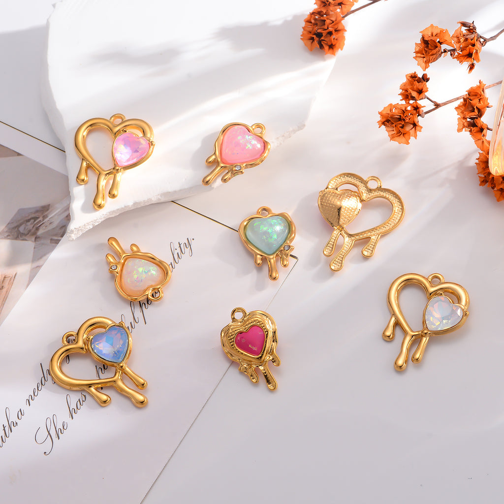 Damen Schmuckanhänger mit schmelzendem Herzdesign Shop Nory
