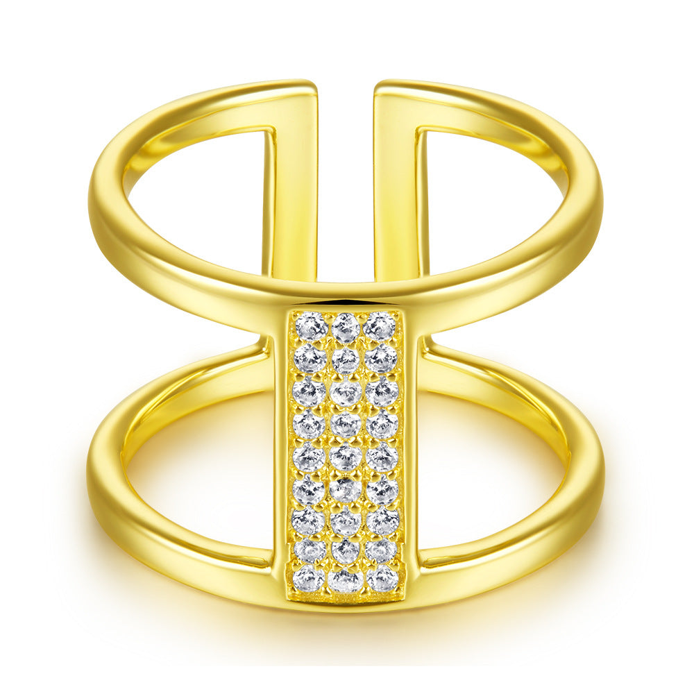 Damen Verlobungsring mit herzförmigem Hauptstein und kunstvollem Zirkonia-Besatz Shop Nory
