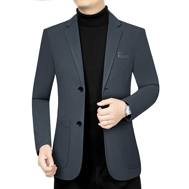 Herren Modernes Einreihiges City-Blazer mit aufgesetzten Taschen und leichter Halbfütterung Shop Nory