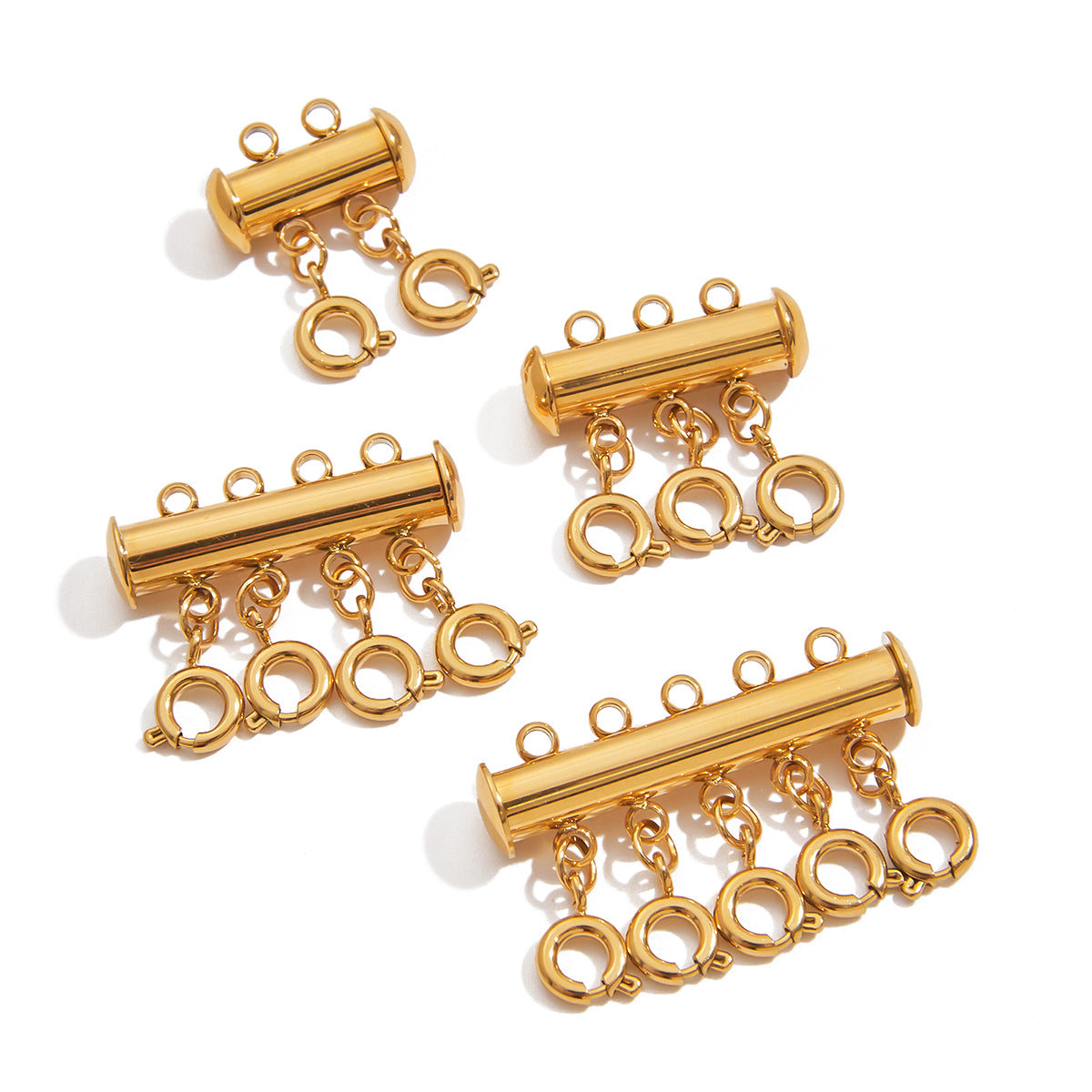 Damen Anhänger mit dreifachem Karabinerverschluss aus hochwertigem Edelstahl Shop Nory