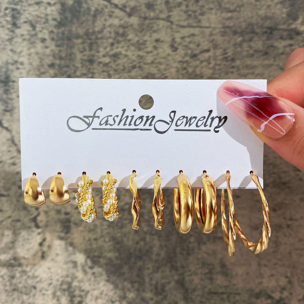 Damen Ohrringe Set mit vielseitigen Designs und funkelnden Akzenten Shop Nory