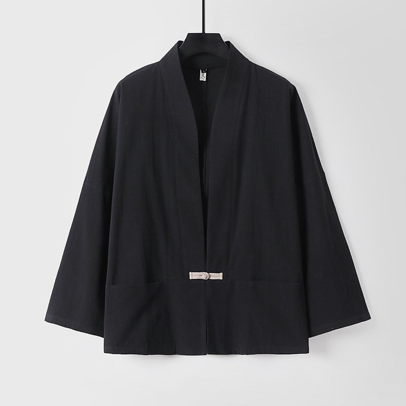 Damen Leichte Kimono-Jacke aus Baumwollmix mit lockerer Passform Shop Nory