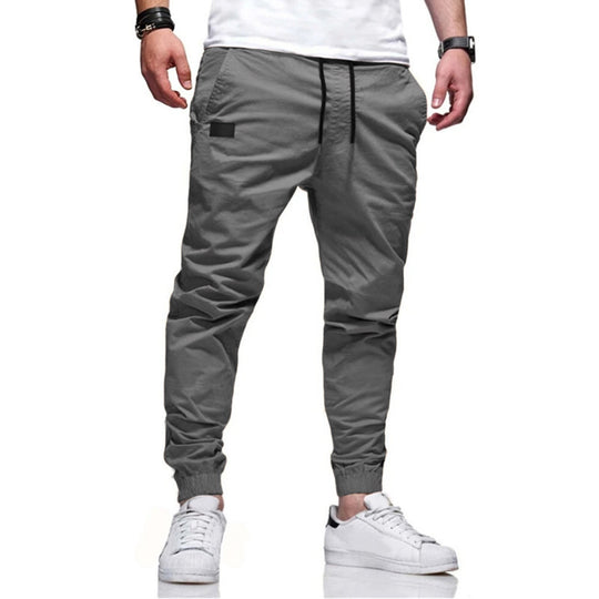 Herren Slim-Tapered Jogginghose mit Kordelzug, Eingrifftaschen und geripptem Knöchelabschluss Shop Nory