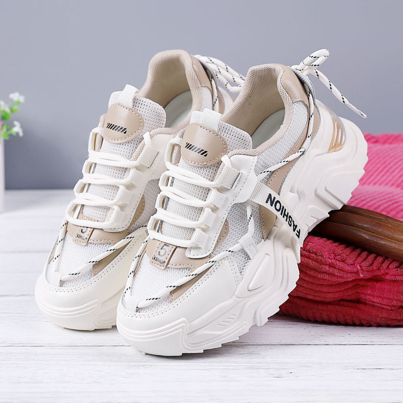 Damen Sportliche Modische Sneakers mit atmungsaktivem Obermaterial und dämpfender Sohle