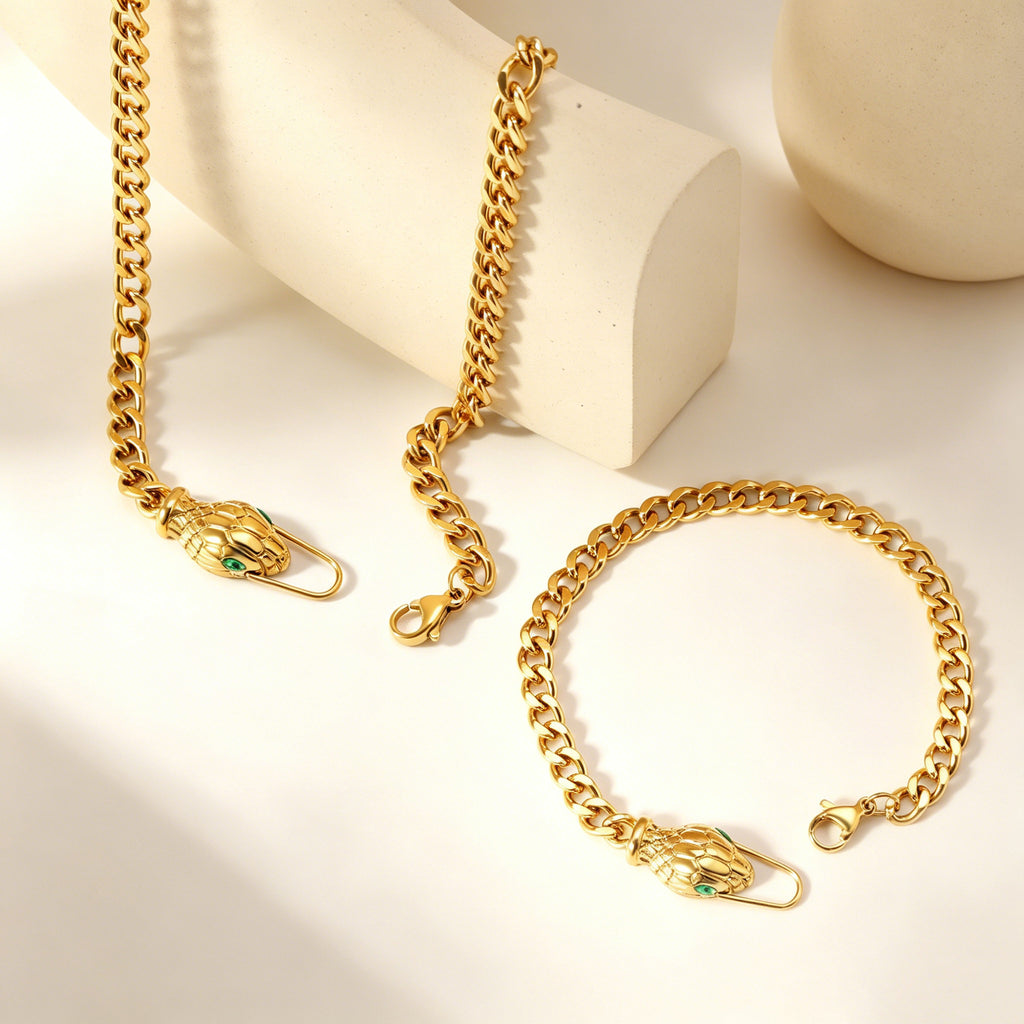 Damen Armband mit kunstvollem Klappverschluss und luxuriösem Kettenmuster Shop Nory
