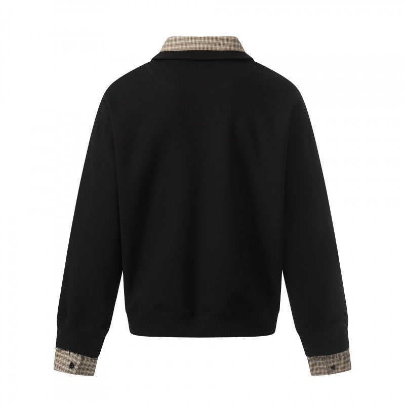 Herren Sweatshirt mit integriertem Hemdkragen und Layering‑Optik Shop Nory