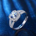 Damen Funkelnder Solitär-Ring mit exquisitem Zirkonia Shop Nory