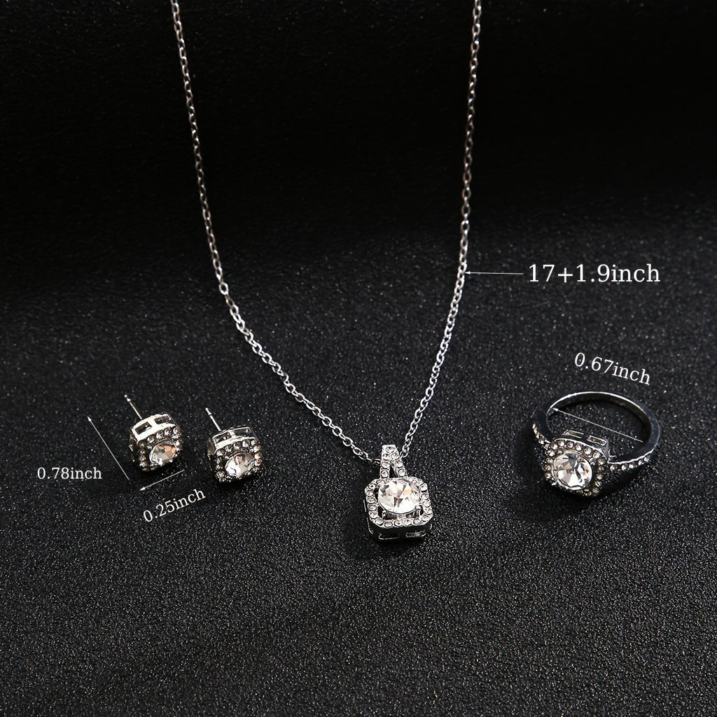 Damen Schmuckset mit funkelnden Zirkonia und eleganten Designs Shop Nory
