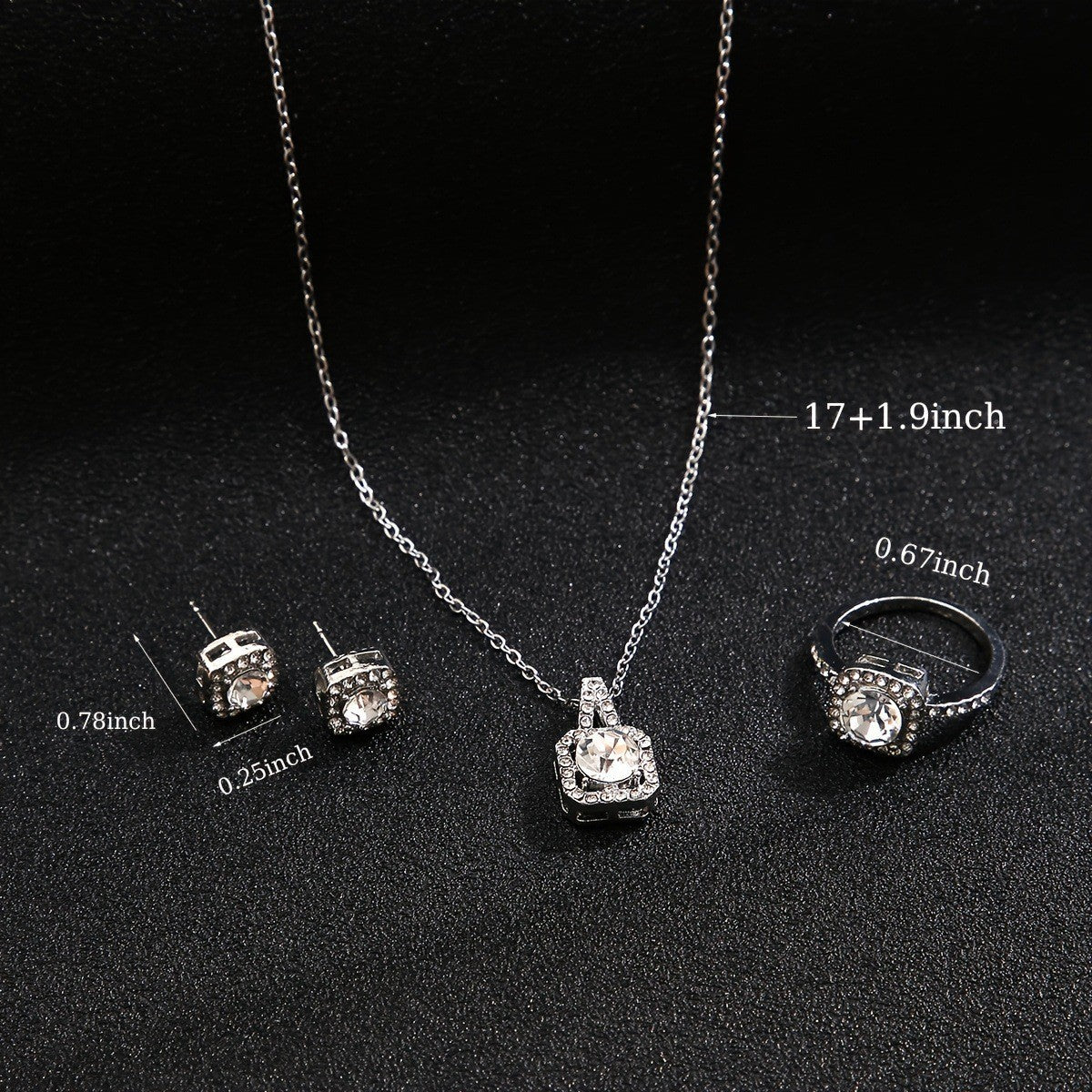 Damen Schmuckset mit funkelnden Zirkonia und eleganten Designs Shop Nory