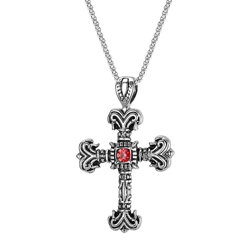 Damen Anhänger mit Drachenmotiv und rotem Kristall Shop Nory