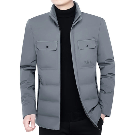 Herren Thermisch gepolsterte Cityjacke mit Stehkragen und Brustklappen Shop Nory