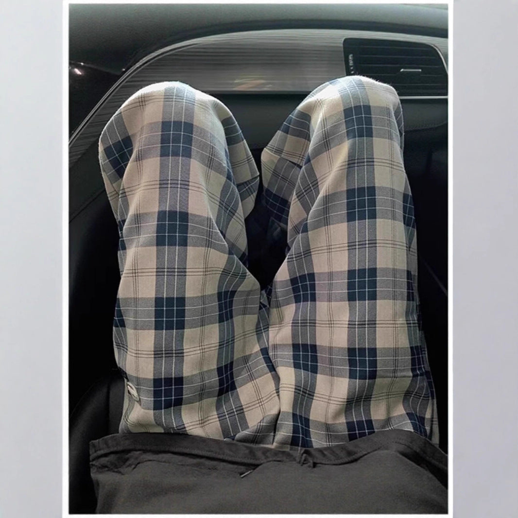 Herren Lässige Karottenhose mit Karo-Muster Shop Nory
