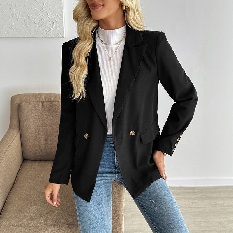 Damen Eleganter Blazer mit Knopfdetails und ausgefallenem Schnitt Shop Nory