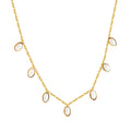 Damen elegante Halskette mit hochwertigem Perlenanhänger und feinem Kettendesign Shop Nory
