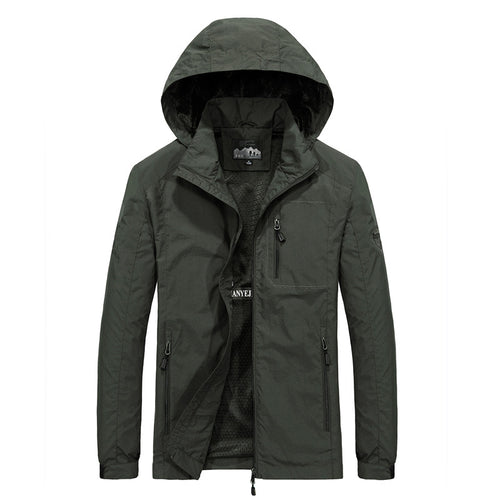 Herren Multifunktionale Outdoorjacke mit verstellbarer Kapuze Shop Nory