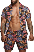 Herren kurzärmliges Hemd und Badeshorts Set