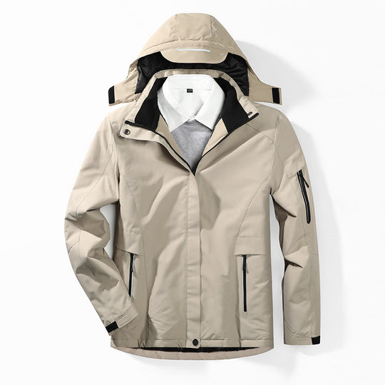 Herren Camouflage-Softshelljacke mit abnehmbarer Kapuze und atmungsaktivem Innenfutter Shop Nory