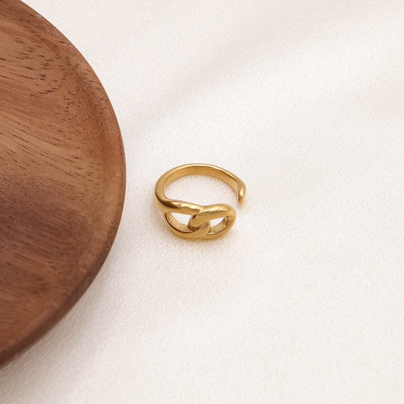 Damen Offener Ring mit elegantem Knoten-Design Shop Nory