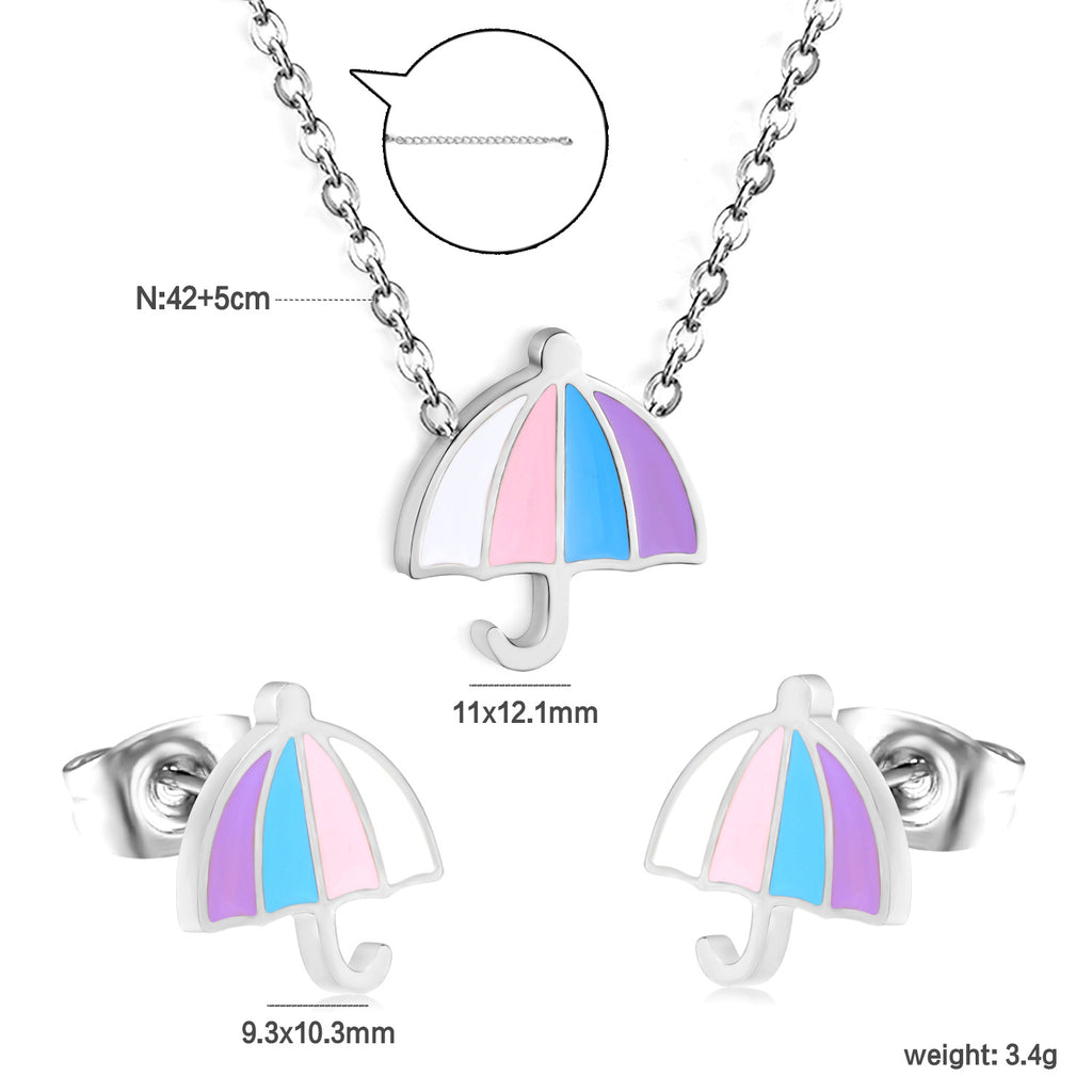 Damen Schmuckset mit Eiscreme-Anhängern Shop Nory