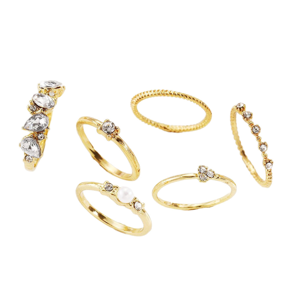Damen zartes und verspieltes Ringset Shop Nory