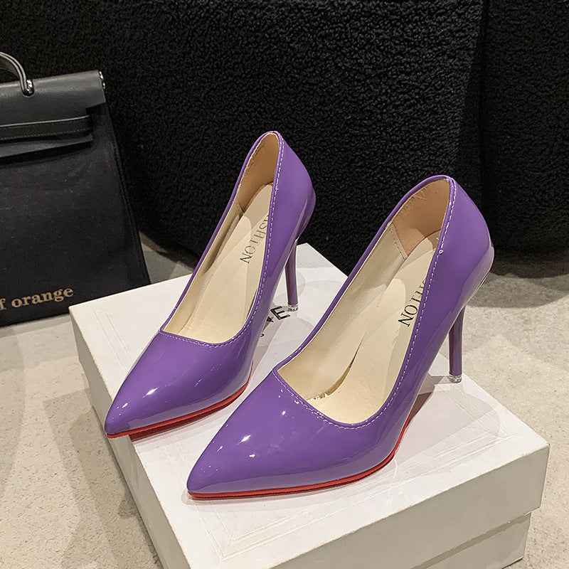 Damen Elegante High Heels mit spitz zulaufender Vorderkappe und transparentem Absatz
