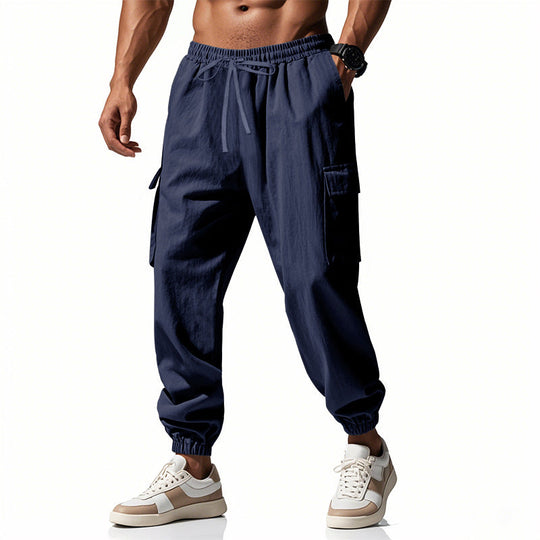 Herren Cargo-Hose mit elastischem Bund und praktischen Seitentaschen