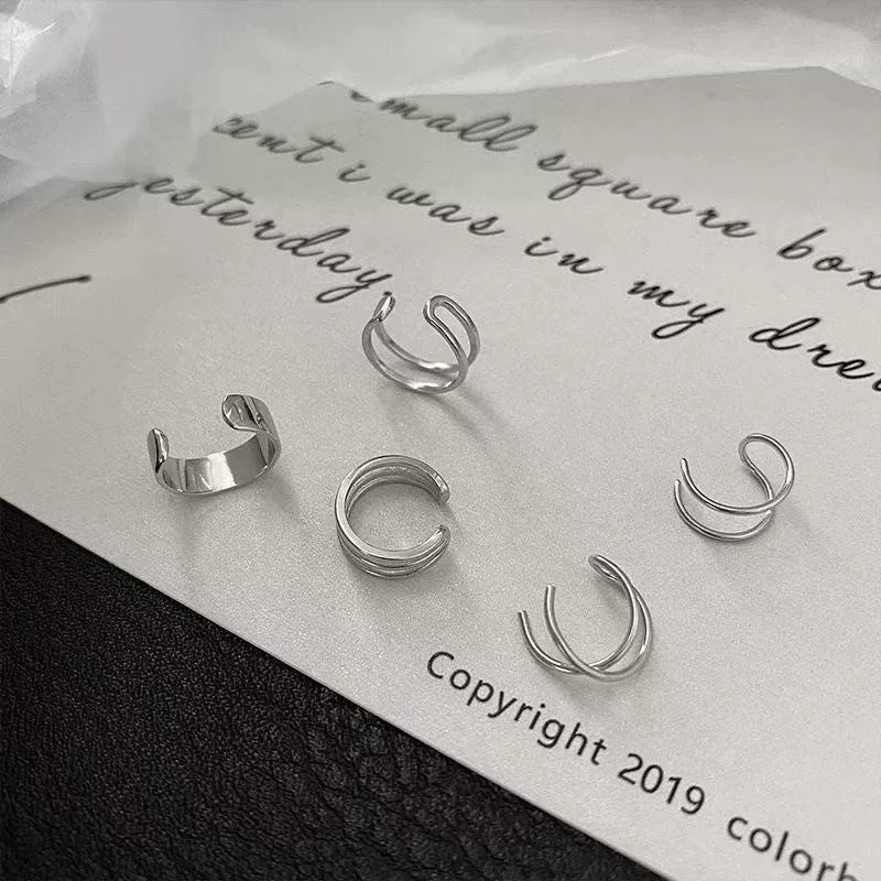 Damen Ring-Set mit minimalistischen Designs und elegantem Silber-Finish Shop Nory