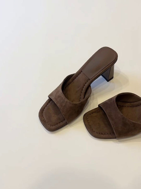 Damen Blockabsatz-Sandalen mit elegantem Riemen und weichem Fußbett Shopnory