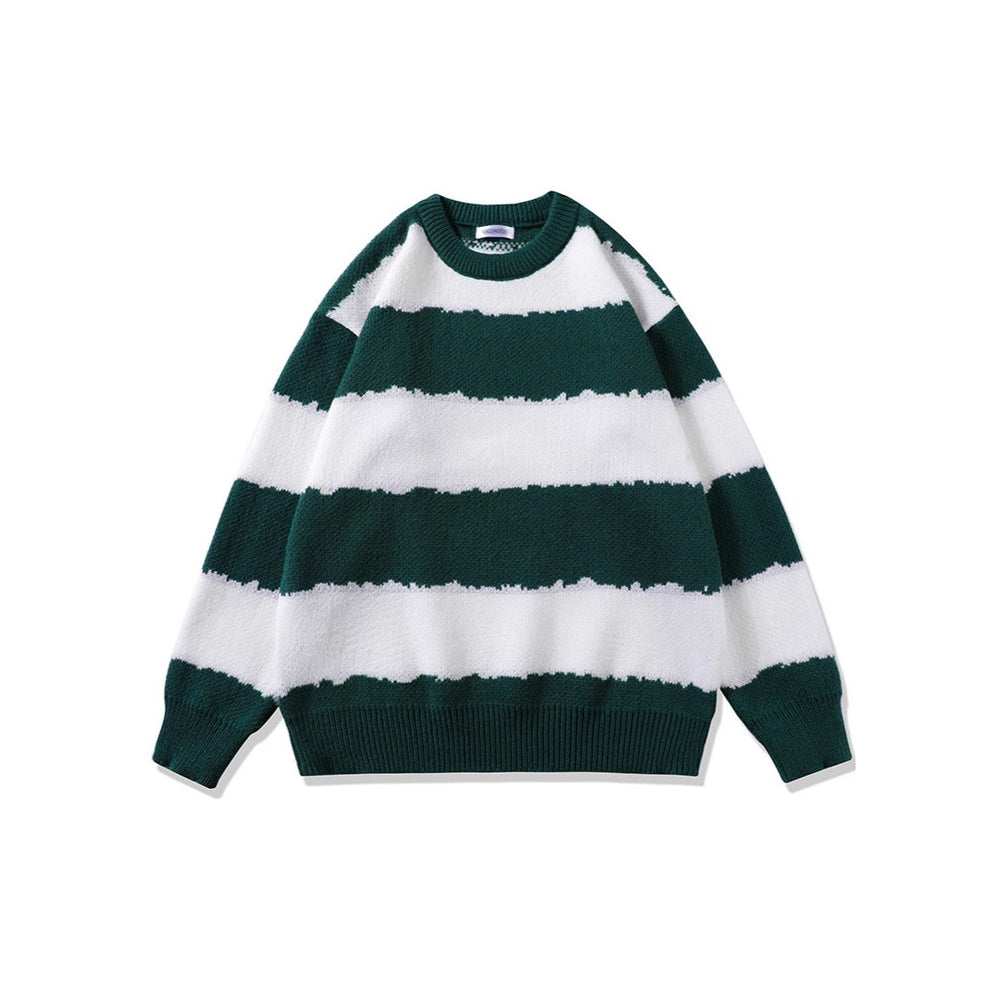 Damen Gemütlicher gestreifter Pullover Shop Nory