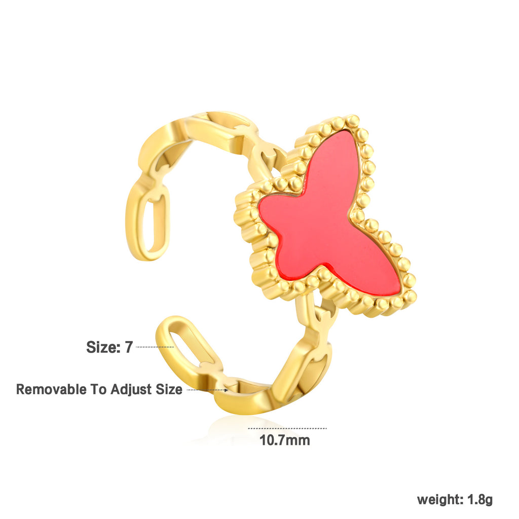 Damen Ring mit innovativem, geschwungenem Design und elegantem Glanz Shop Nory