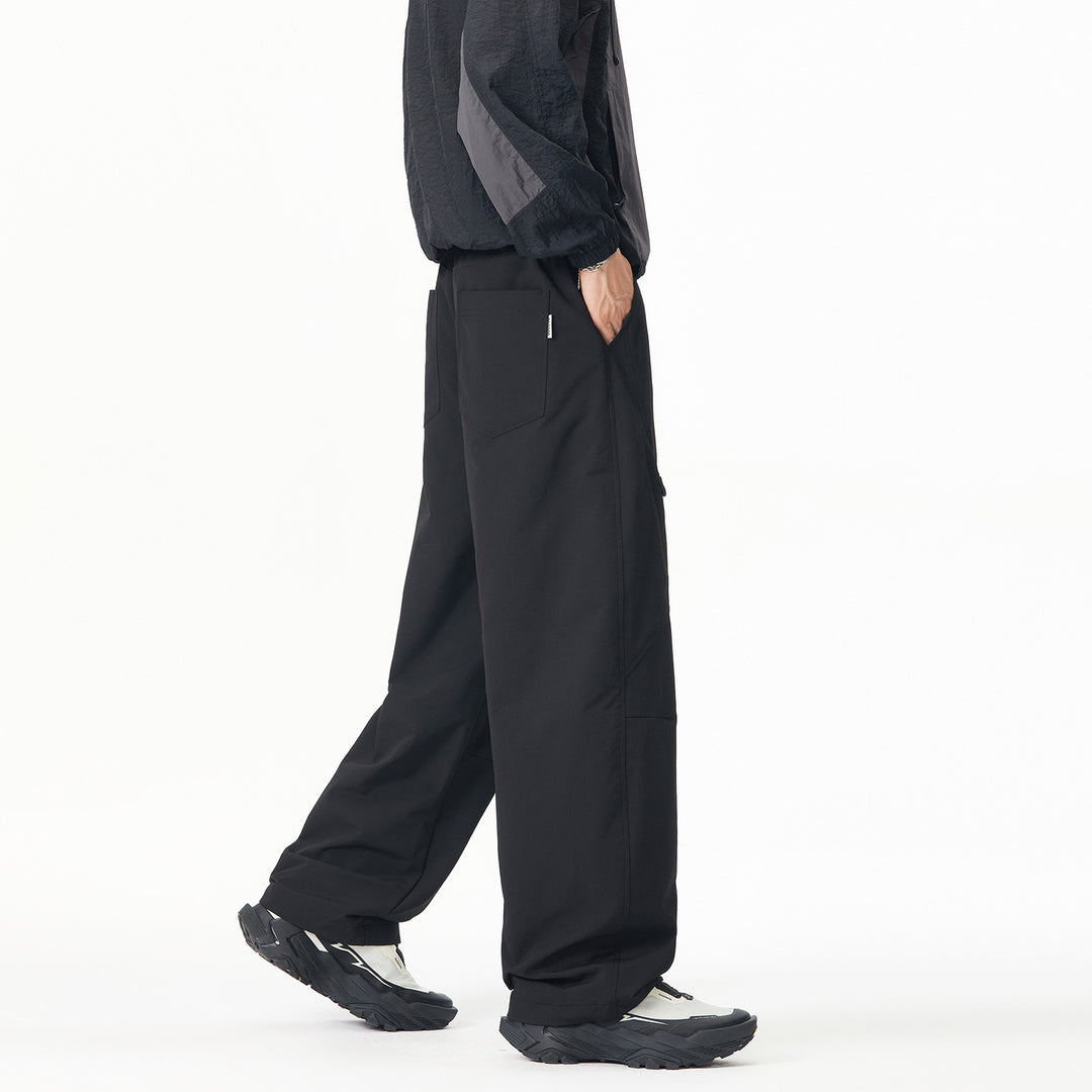 Herren Weite Tech‑Cargohose mit Tunnelzugbund und Reißverschlusstaschen Shop Nory