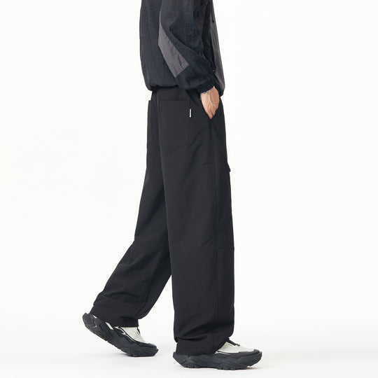 Herren Weite Tech‑Cargohose mit Tunnelzugbund und Reißverschlusstaschen Shop Nory