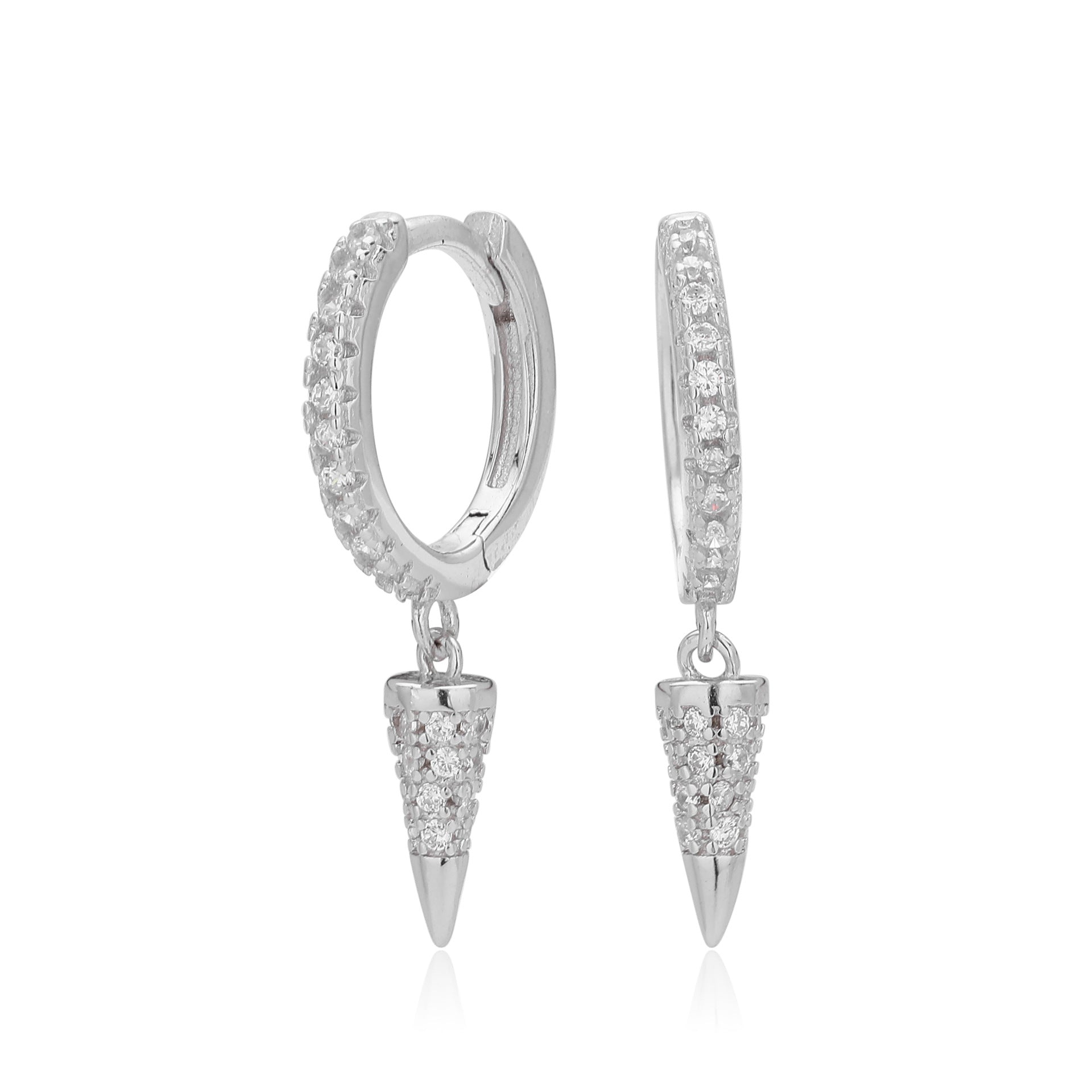 Damen Ohrhänger mit elegantem Zirkon-Design und modernem Anhänger Shop Nory