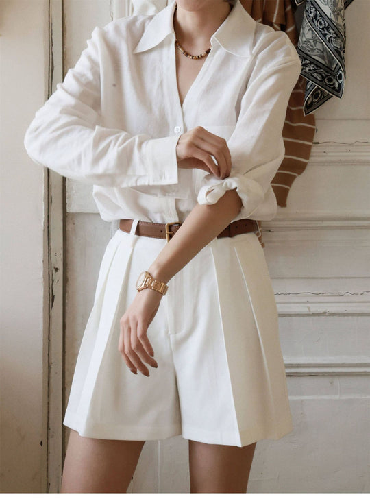 Damen Stilvolle Leinenbluse Shop Nory