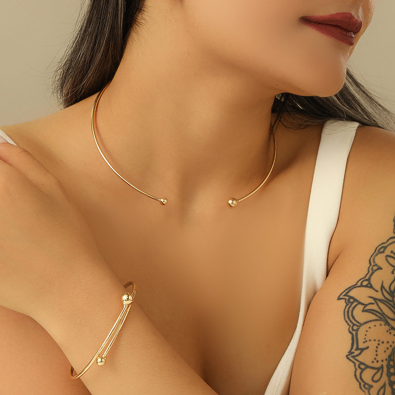 Damen Schmuckset aus hochwertigem, elegantem Metall Shop Nory