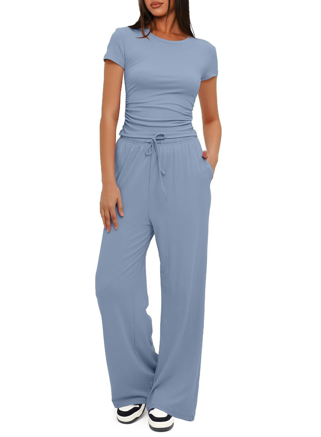 Damen Bequemes Lounge-Outfit mit elastischem Bund und weitem Schnitt