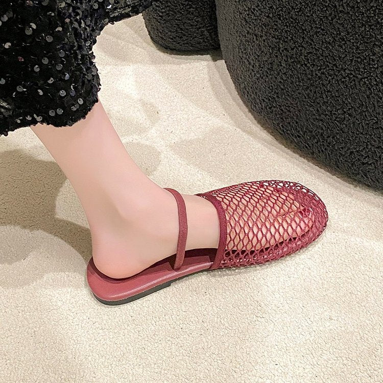 Damen komfortable und elegante offene Pantoletten