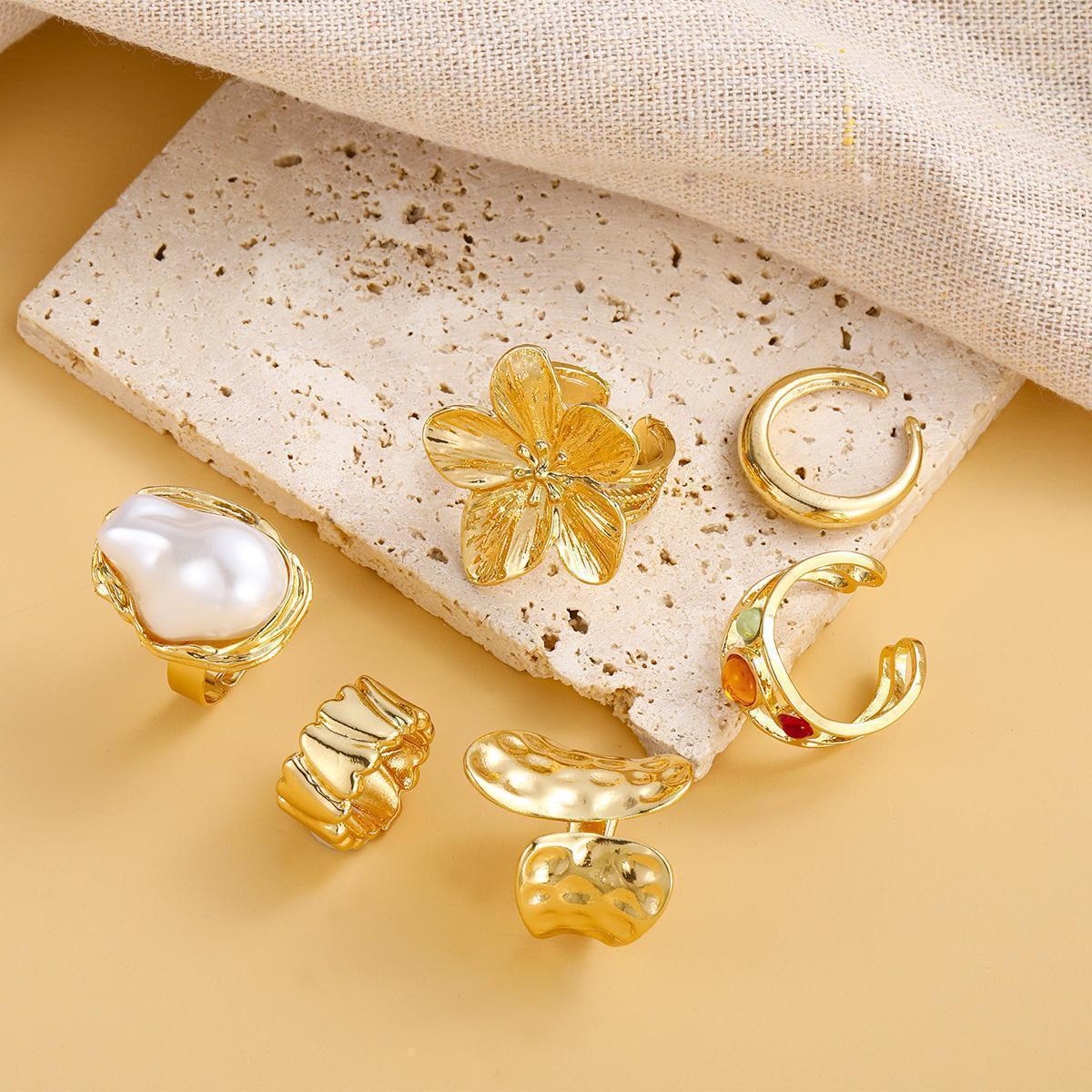 Damen modisches Ring-Set mit kreativen Designvariationen Shop Nory