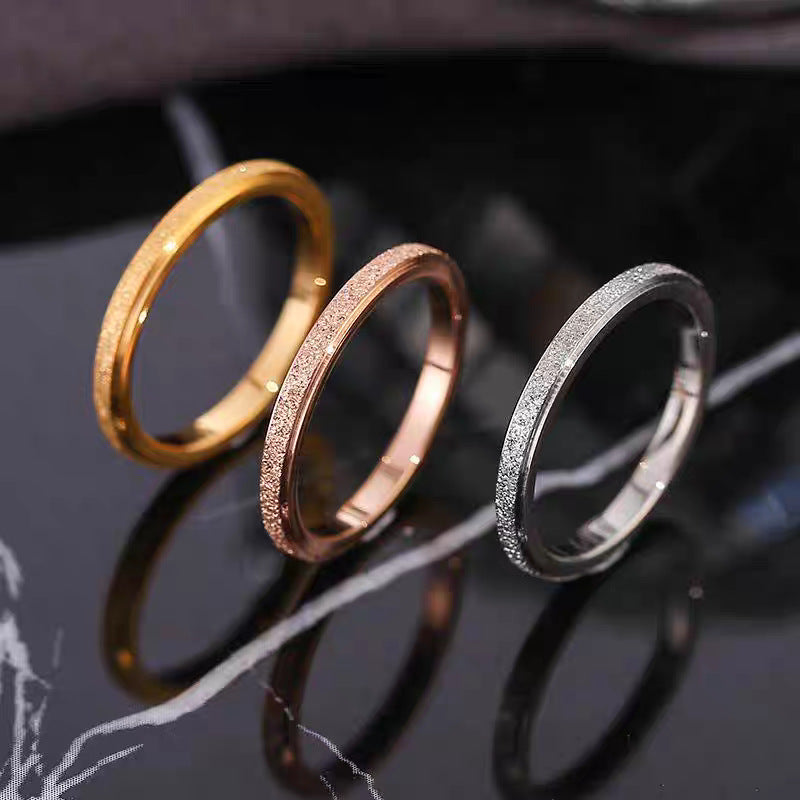 Damen Strukturierte Minimalistische Stapelring Shop Nory