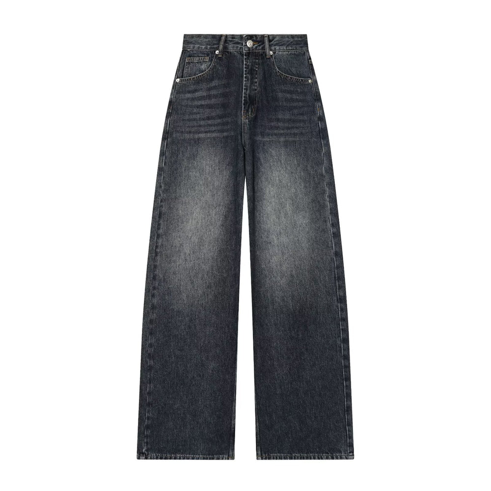 Damen Hochtaillierte Jeans mit weitem Bein und geradem Schnitt Shop Nory
