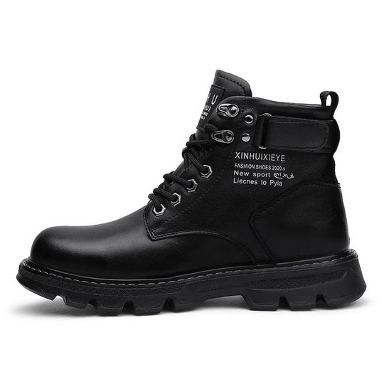 Herren robuste Schnürstiefel mit dämpfender Sohle