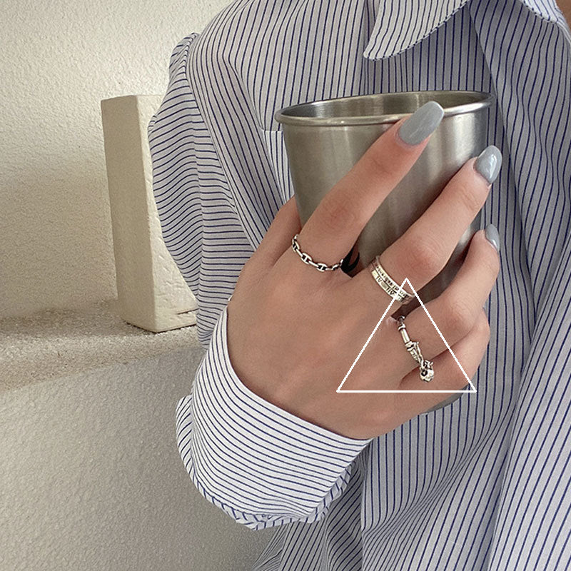 Damenring mit geschmackvollem Kettendesign Shop Nory