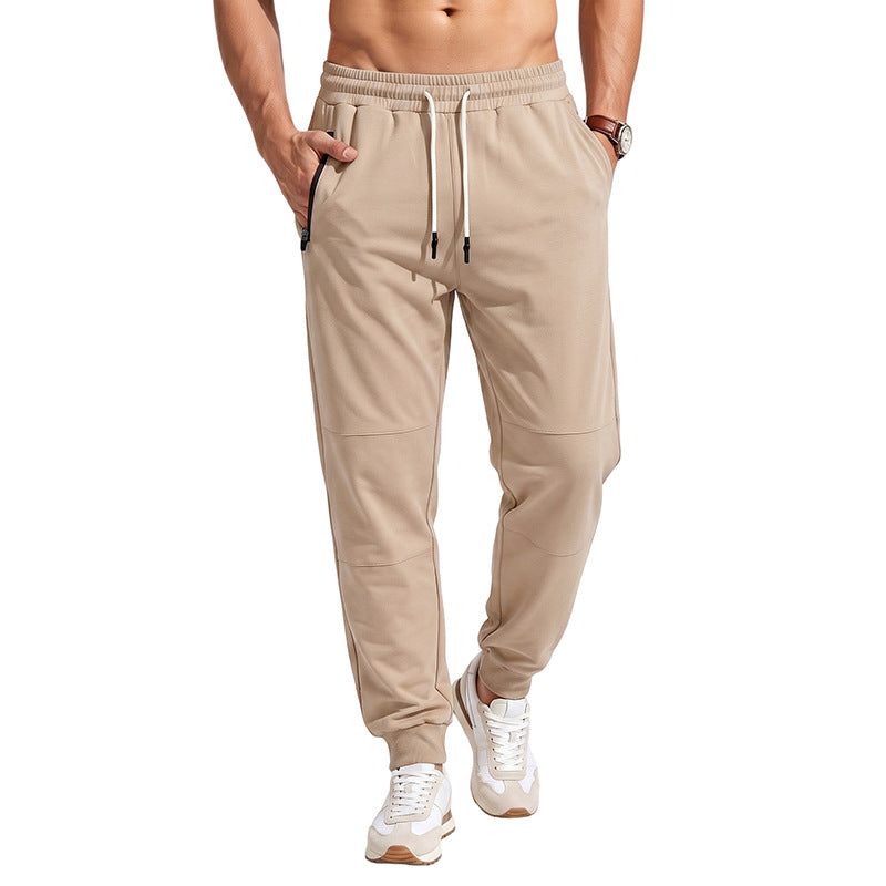 Herren Slim-Fit Performance-Jogginghose aus French-Terry mit Knieeinsatz und Reißverschlusstaschen Shop Nory