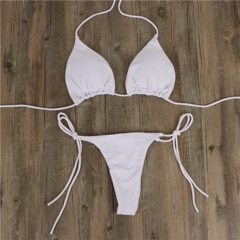 Damen Bikini-Set mit verstellbaren Trägern und minimalistischem Design