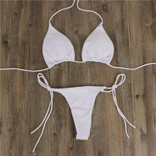 Damen Bikini-Set mit verstellbaren Trägern und minimalistischem Design