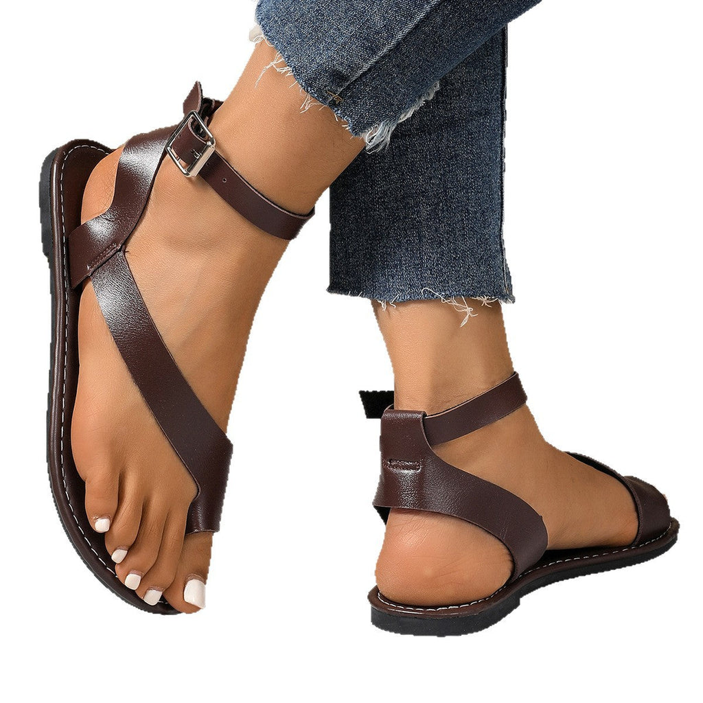 Damen Sandalen mit elegantem Riemendesign und komfortabler Fußsohle Shopnory